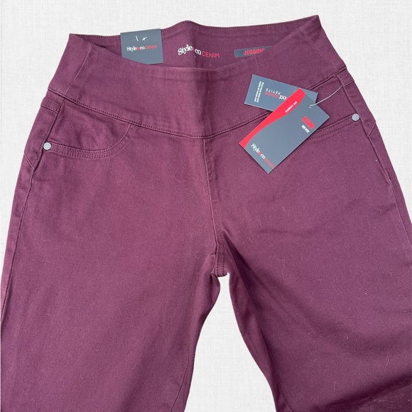 Style & Co Petite Medium Curvy Fit Mid Rise Denim Jeggings - Picture 8 of 11